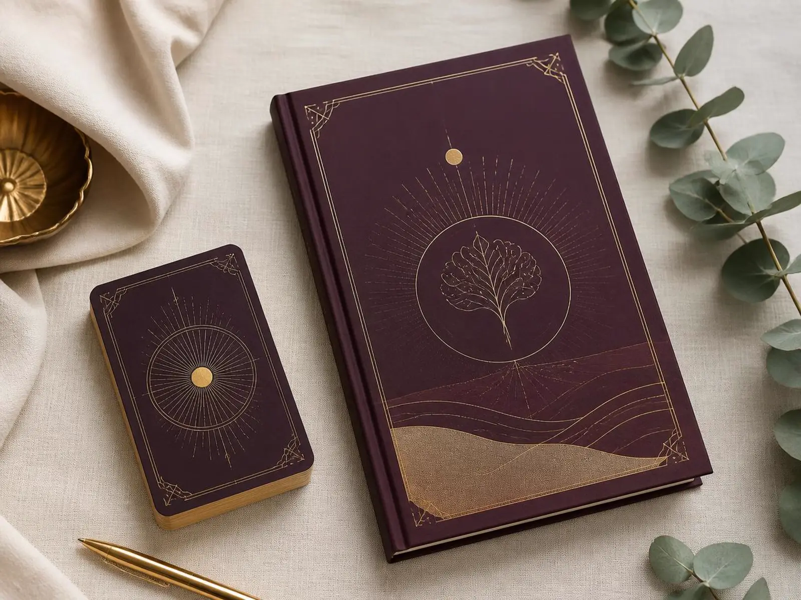 The Emotional Wealth Blueprint workbook and reset card deck